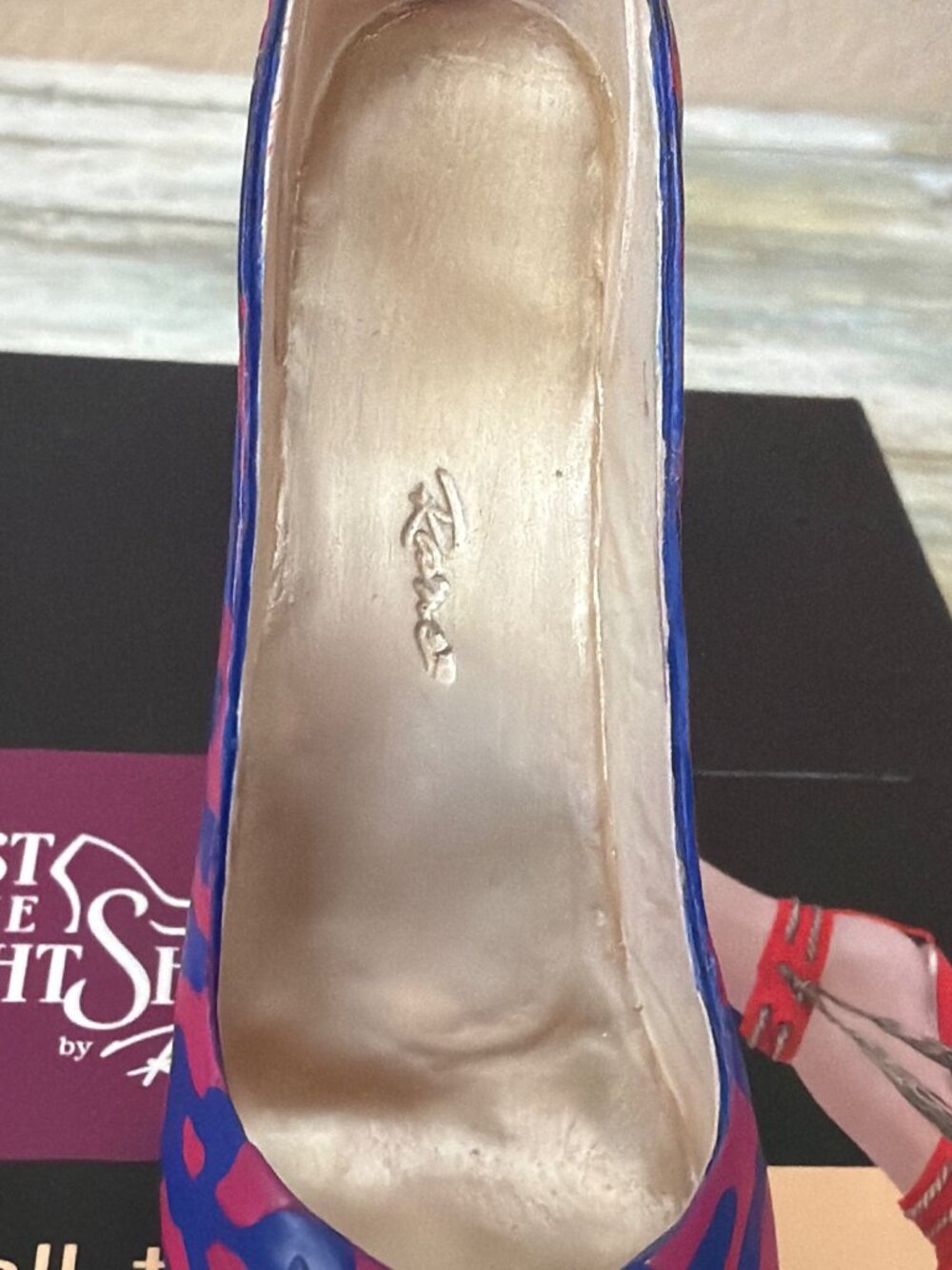 Just The Right Shoe Raine 2003 Wildcat Miniature Shoe Used w/ Box COA #25384 - Picture 13 of 14